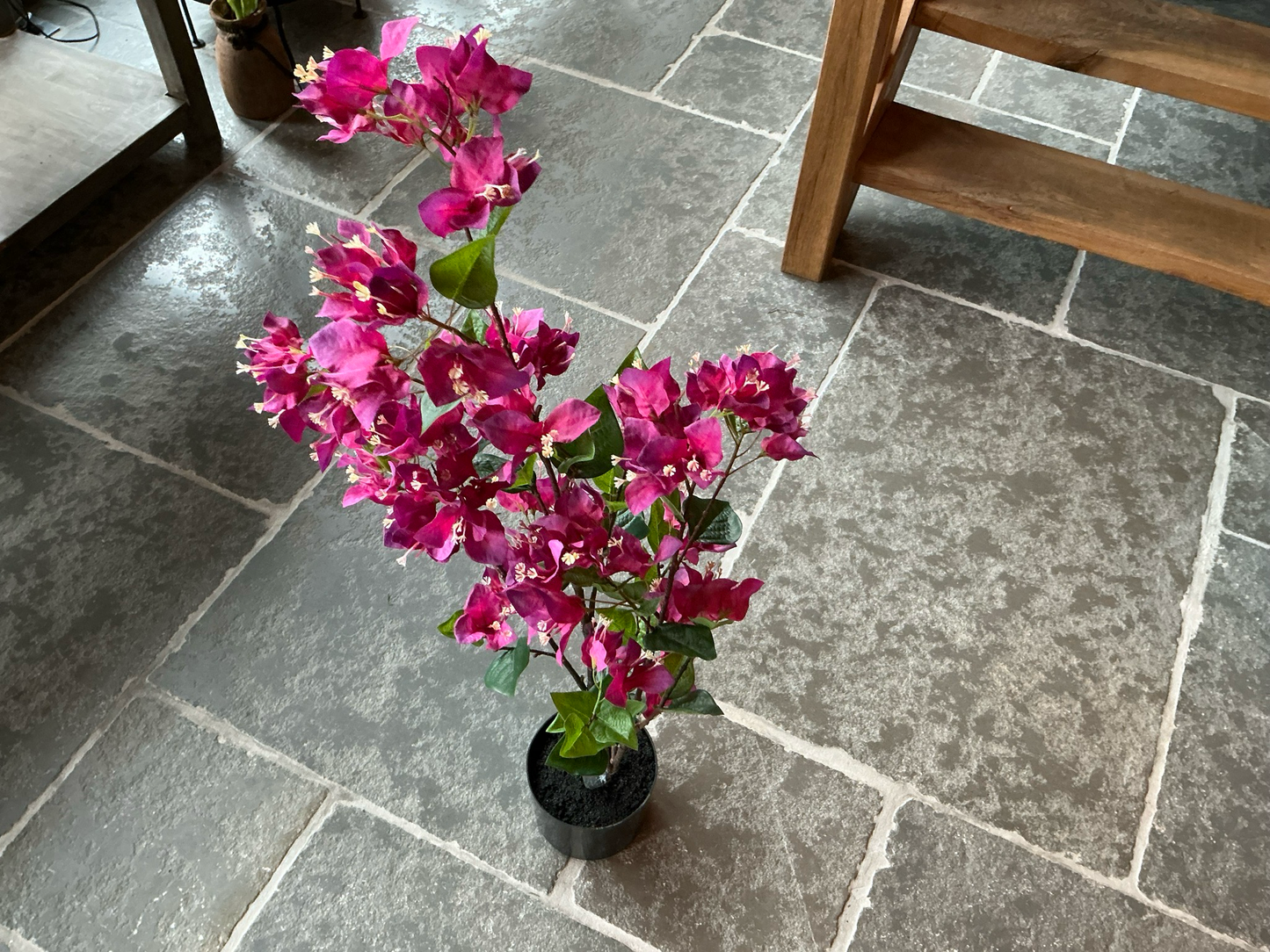 Kunstplant bougainvillea rood 90cm hoog
