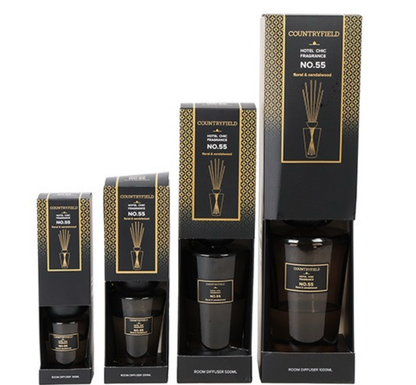 Geurstokje con No.55 XL antraciet-L11,5B11,5H23,5CM