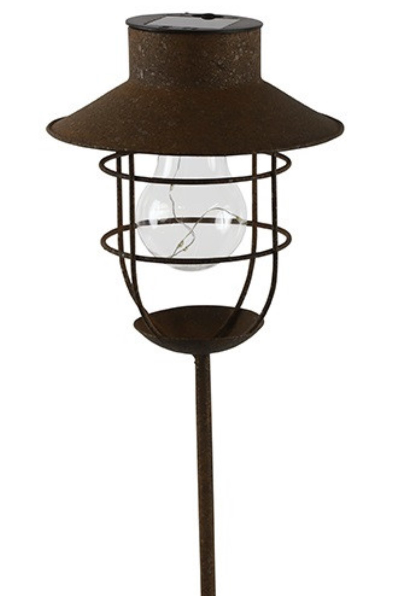 Solarlamp steker LED ro Daryl roest-L15B15H89CM