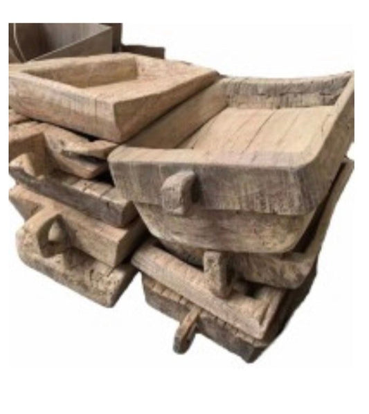 Authentieke houten bak 77x35cm