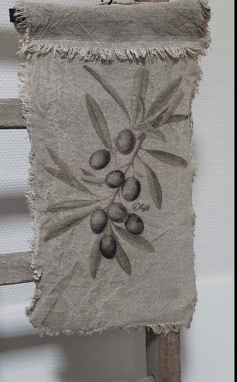 Wanddoek olijf 36x55cm