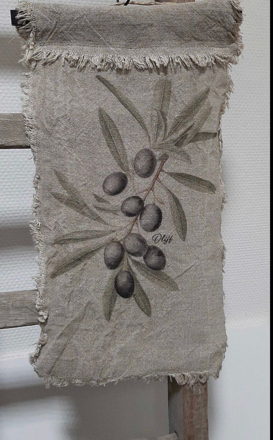 Wanddoek olijf 36x55cm