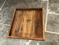 Vierkant dienblad in hout 50.5 x 50 cm