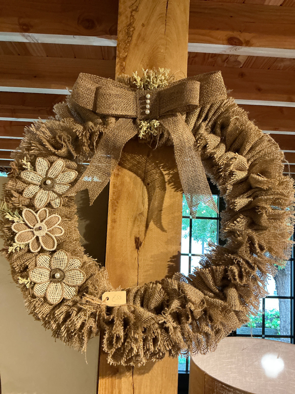 Jute krans doorsnee 60cm