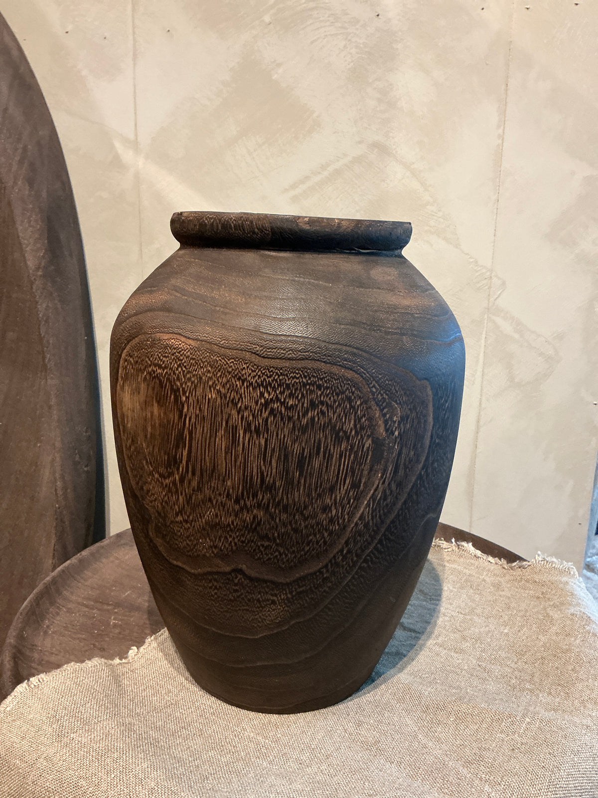 Houten vaas 33 x 20 cm