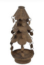 Kandelaar Kerstboom Amira S roest-12x12x26CM