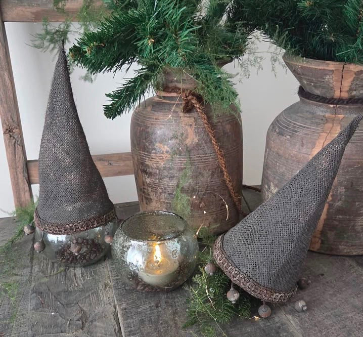 Kerstboompje incl glas 37x13cm