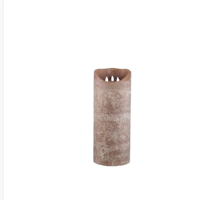 Led Light candle New Rustic brown movable flame M