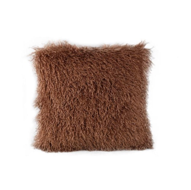 Fluffy kussen bruin