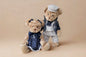 Beer koppel donkerblauw outfit 30cm (2) - Limited Edition