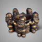 Santa Claus'Big Candlecup Majestic Gold D.14 H.9