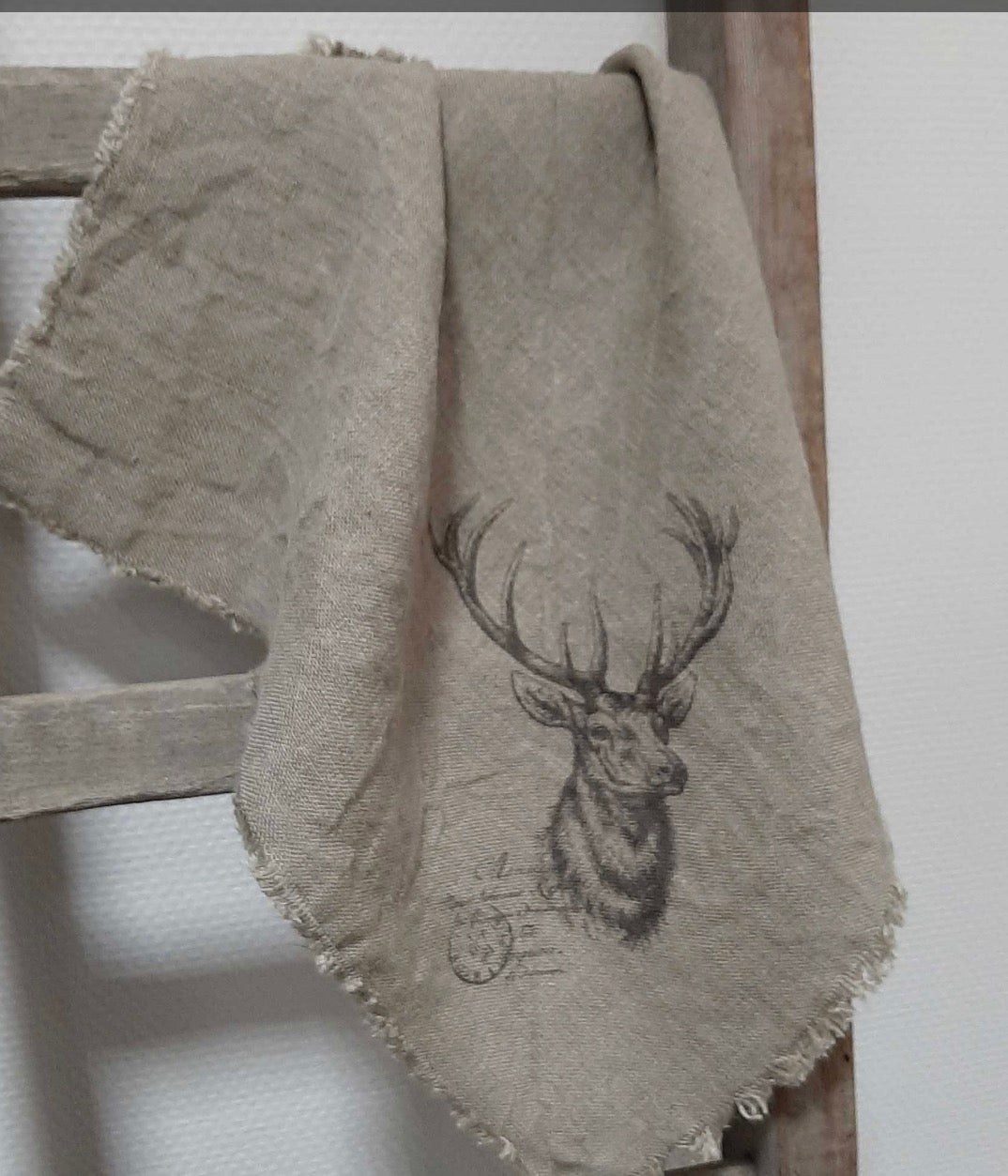 Shabby doek rendier 50x50cm