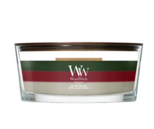 WW Trilogy Holiday Garland Ellipse Candle