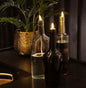 LED Kaars Kurk m/touw Lyon zwart dia 1.9c-2,2x2,2x10CM
