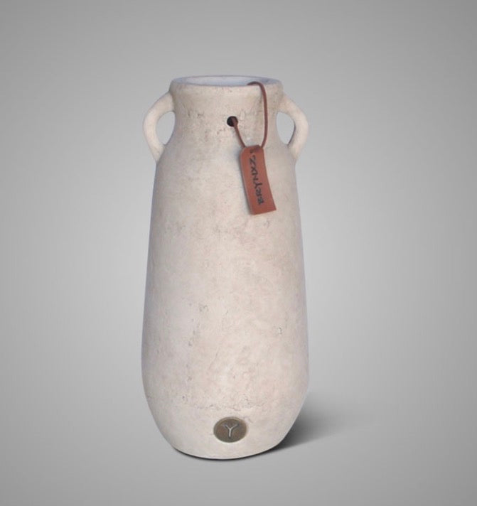 Jug Two Ears With Leather Rope Majestic Taupe M D.16 H.34
