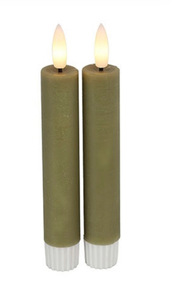 LED Kaars Diner Ø2,2CM Lyon S s2 beige-2x2x15CM