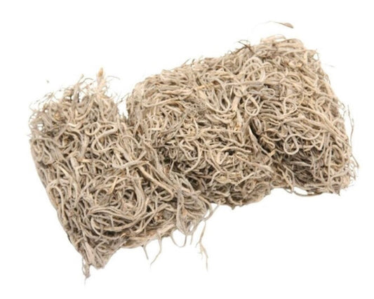 Gedroogde tillandsia in een zakje
