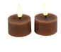 LED Kaars Theelicht Ø4CM Lyon s2 bruin-4x4x2,5CM