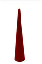 LED Kaars Kegel velvet Ø5CM Lyon L rood-5,5x5,5x25CM