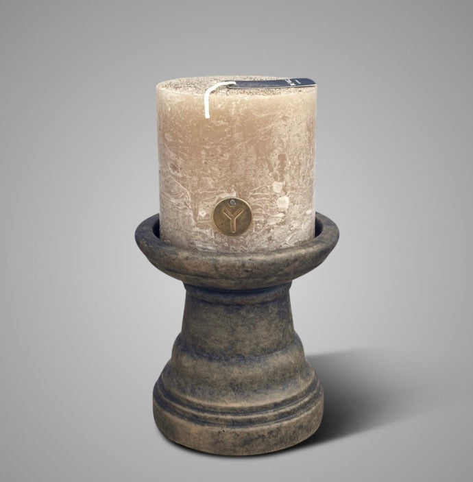 Candleholder Basic Majestic Brown M D.13 H.13