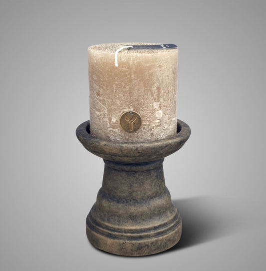 Candleholder Basic Majestic Brown M D.13 H.13