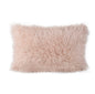 Fluffy kussen rechthoekig beige