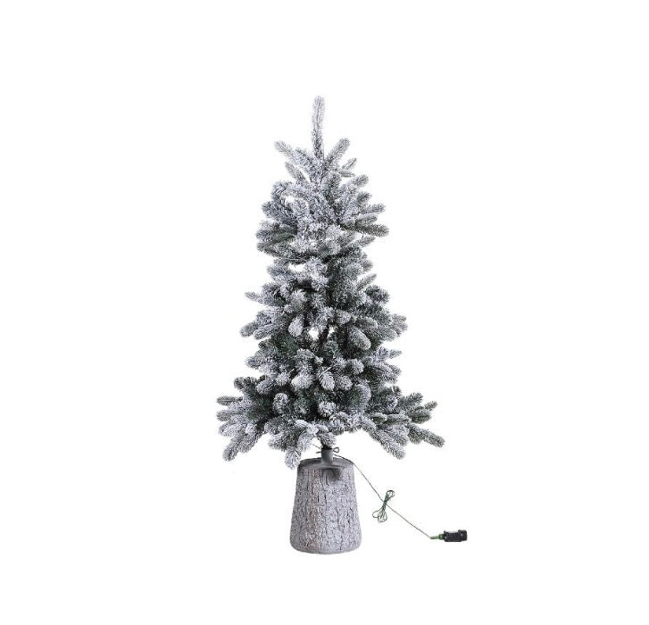 Kerstboom Shawa White PVC and PE snow tree w lights  M