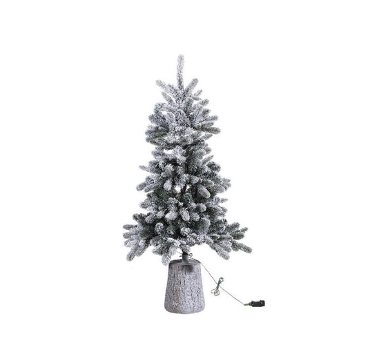 Kerstboom Shawa White PVC and PE snow tree w lights  M