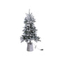 Kerstboom Shawa White PVC and PE snow tree w lights  M