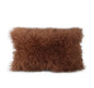 Fluffy kussen bruin rechthoekig