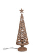 Roeste kerstboom met stekker