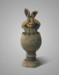 Surprise Egg With Hare Majestic Brown D.7 H.18