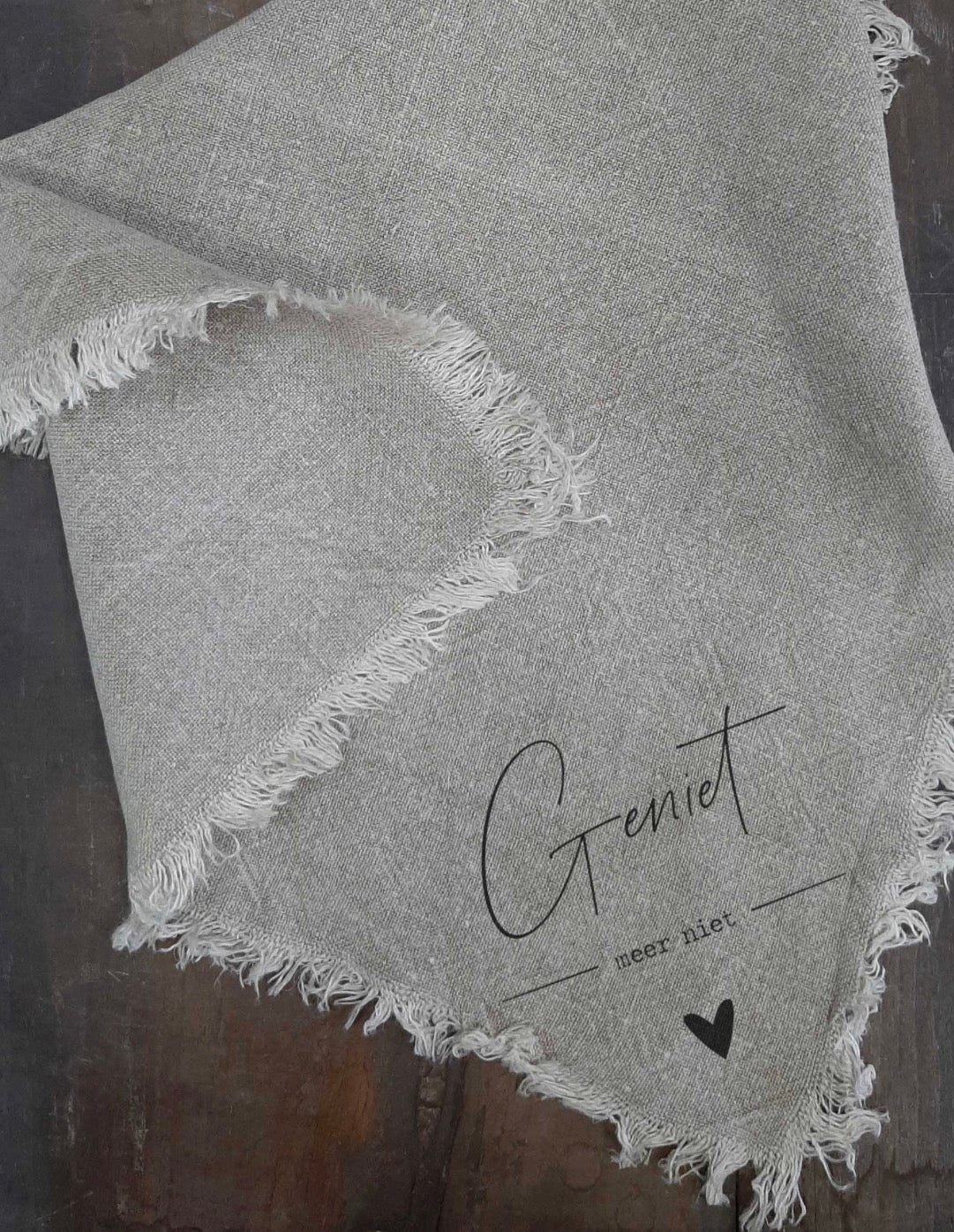 Shabby doek geniet 50x50cm