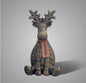 Sitting Rudolph Himself Majestic Brown L D.14 H.23