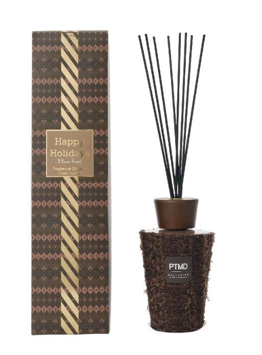 Geurstokjes in een kerstjasje 1000ml black forest