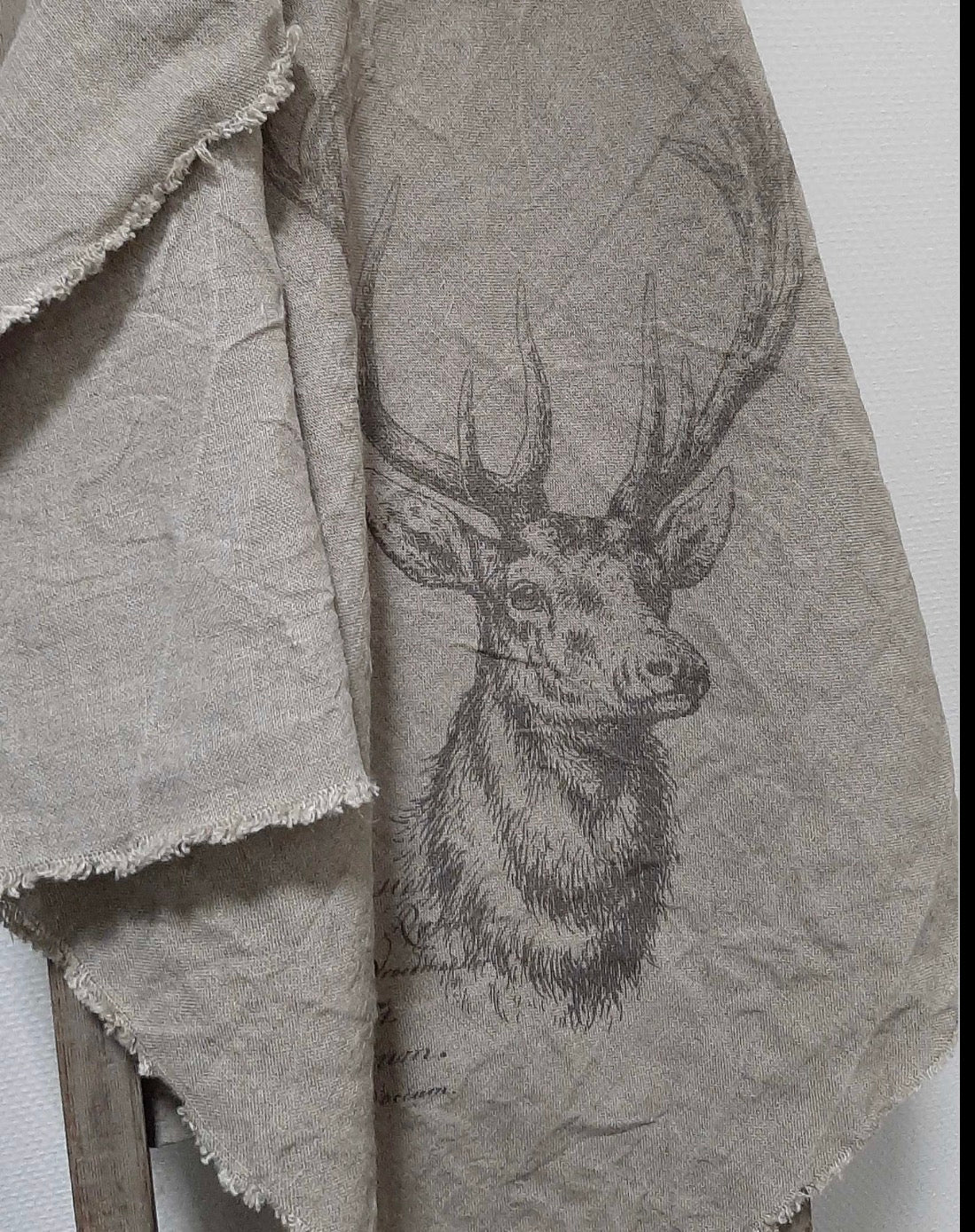 Shabby doek tafelloper rendier 50x100cm