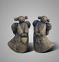Set of 2 Angels Ballerina Majestic Brown D.11 H.16