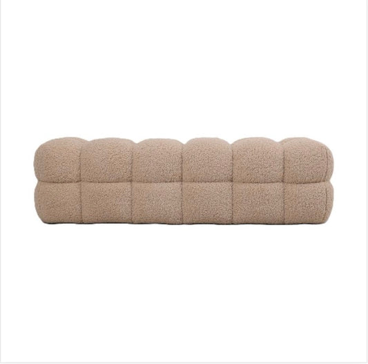 Teddy bench beige