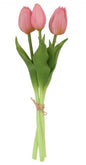 Boeket Tulp Tulipa 3 roze-12x12x29CM