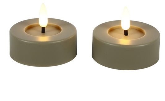 LED Kaars Maxi theelicht Beige