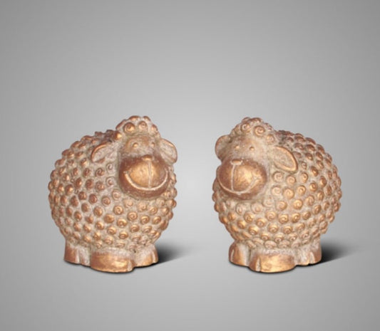 Set of 2 Funny Sheep Jewel D.12 H.12