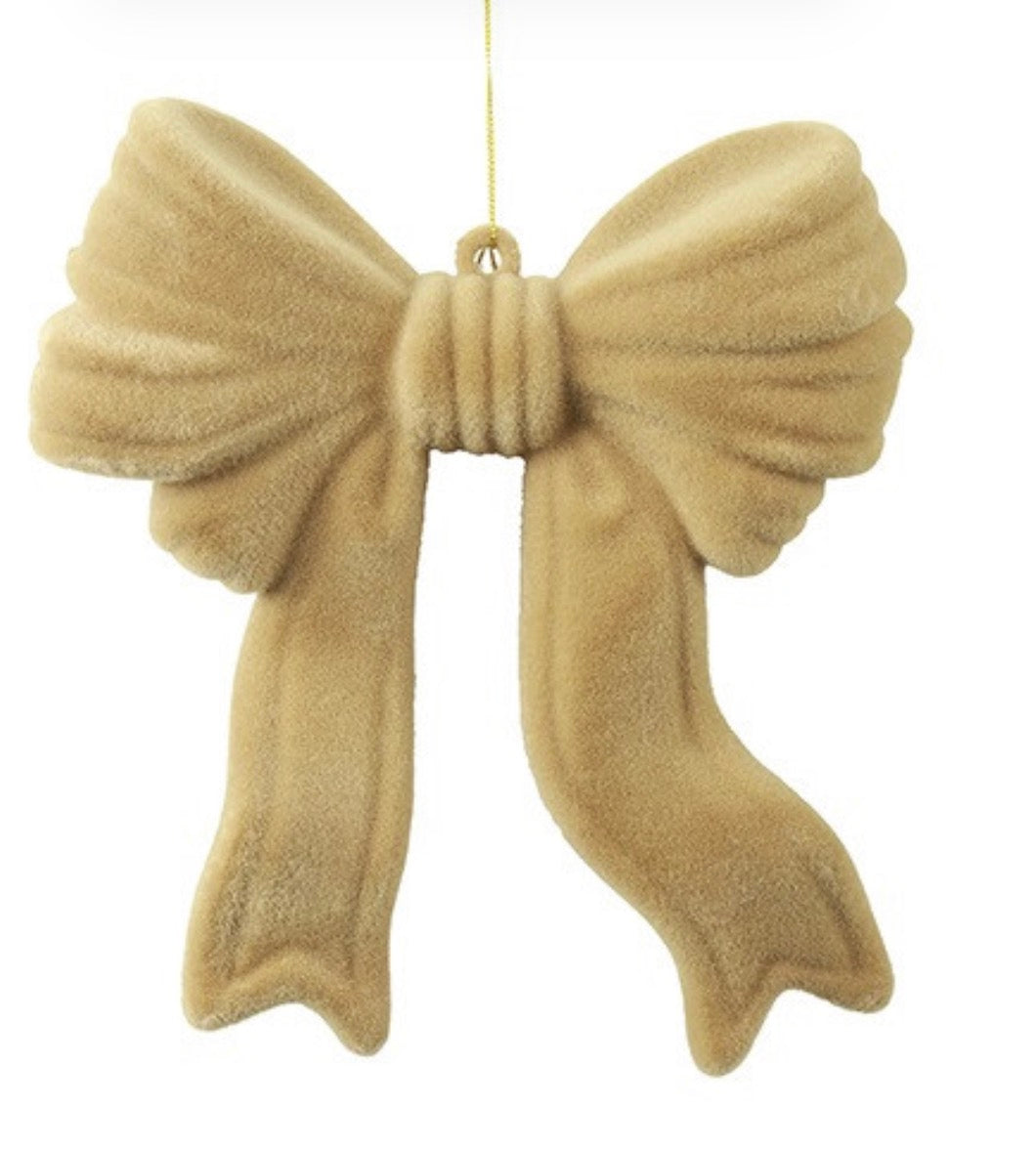 Strik in veloers beige 20x20cm