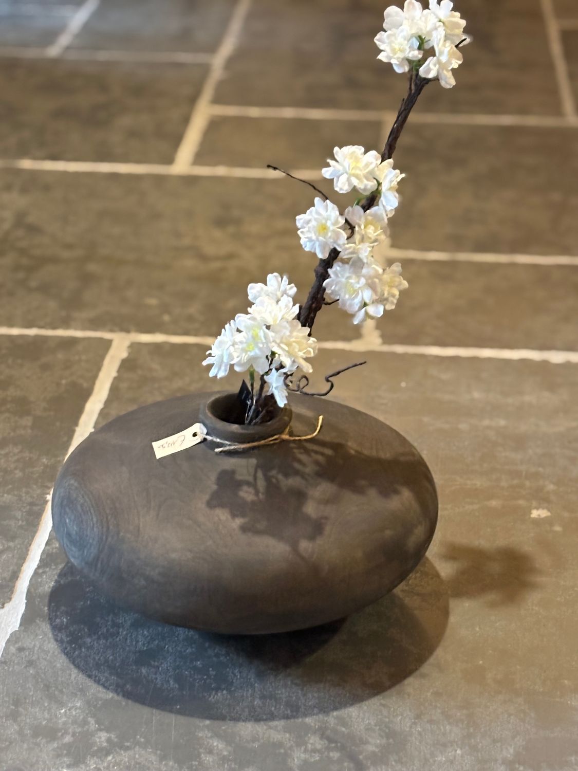 Ronde vaas met smalle hals 35x18cm